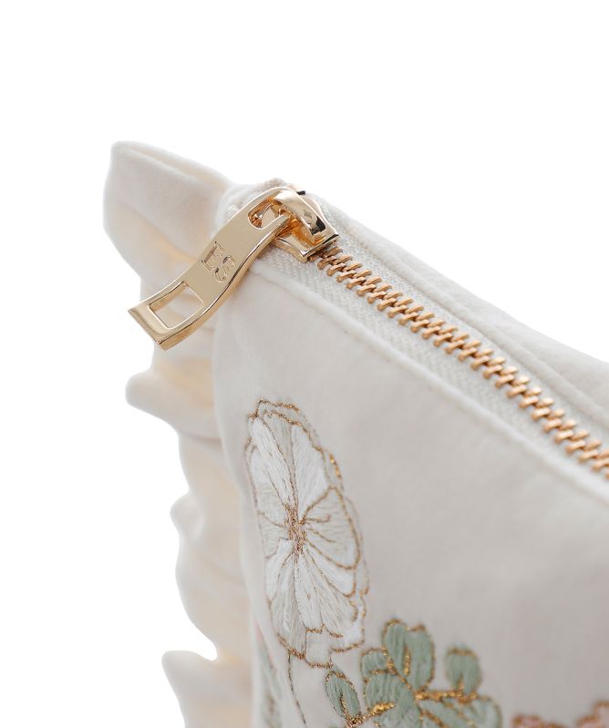 Elizabeth Scarlett Pressed Flowers Bride Pouch