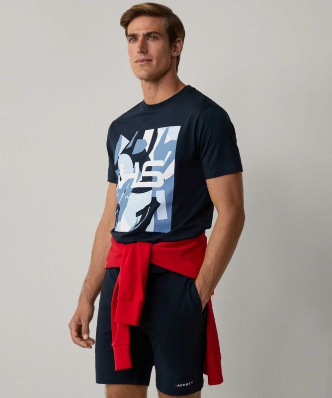 Hackett Coral Graphic T-Shirt
