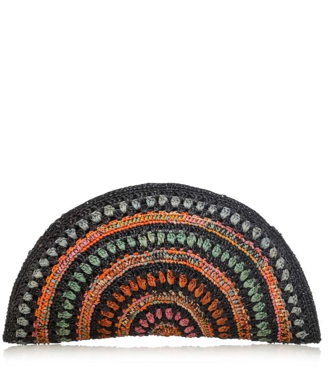 Rabarany Handwoven Half Moon Clutch