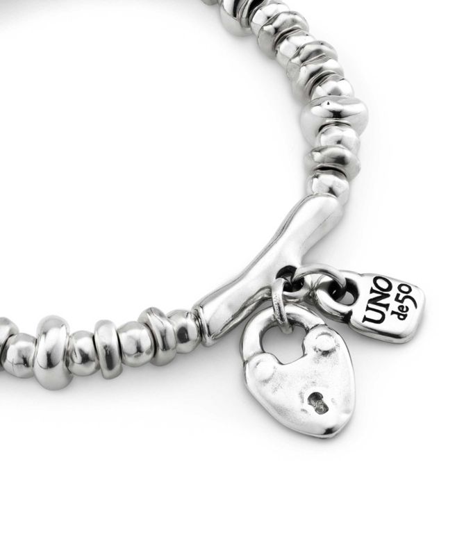UNOde50 Encandado Heart Padlock Bracelet