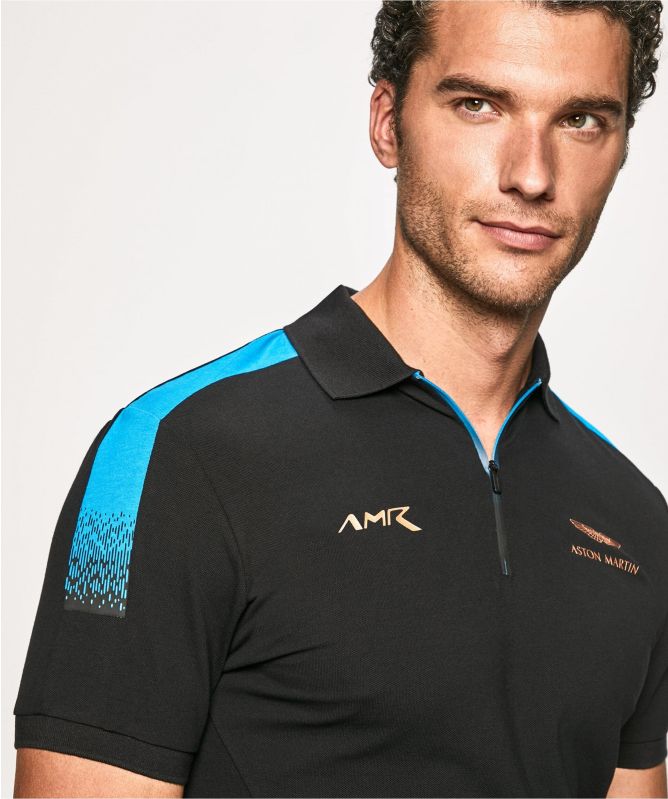 Hackett AMR Gradient Zip Polo Shirt