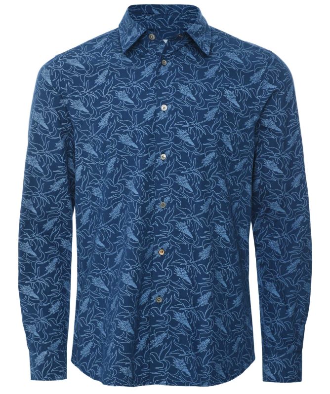 Paul Smith Tailored Fit Leaf Print Shirt