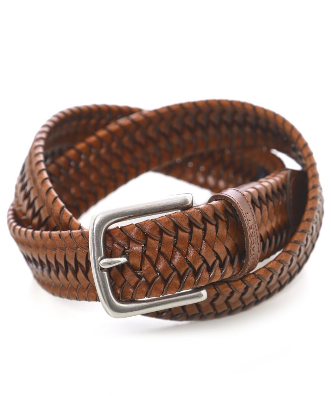 Hackett Leather Braided Belt