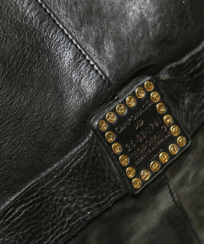 Campomaggi Studded Leather Shopper Bag