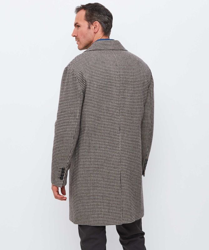 Seinse Houndstooth Long Coat