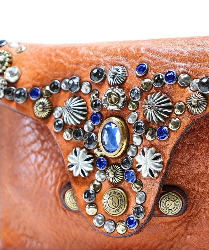 Campomaggi Embellished Leather Pouch