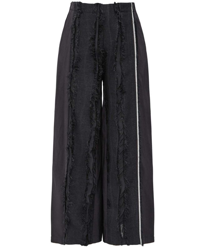 Manesera Fringed Wide Leg Trousers