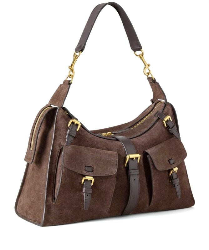 Mulberry Suede Roxanne Shoulder Bag