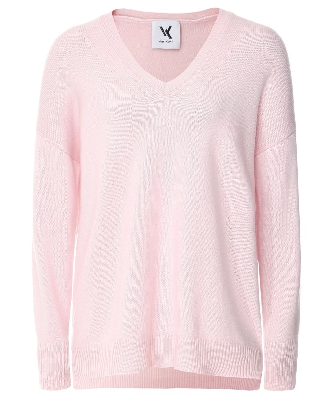 Van Kukil Paisley Cashmere V-Neck Sweater