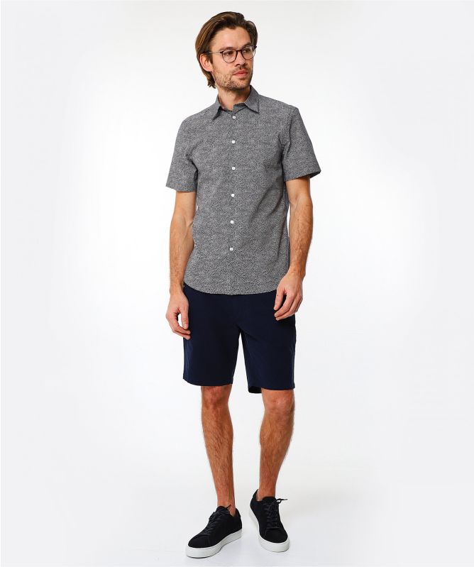 Paul Smith Tailored Fit Print Short Sleeve Shirt