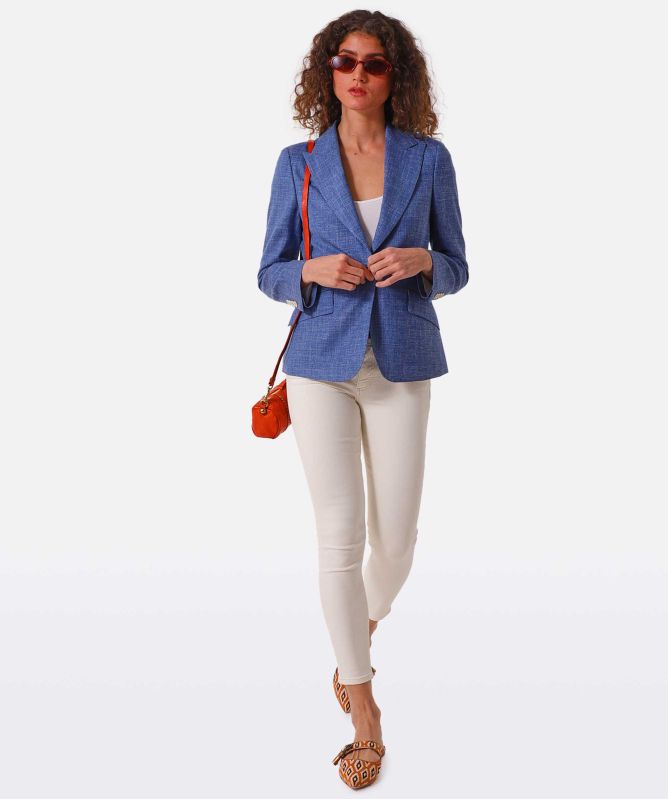 Eddy and Ivy Wool-Silk-Linen Blazer
