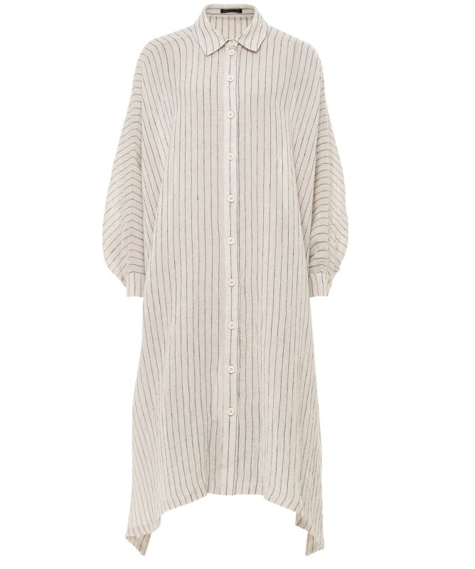 chinese dress ladies Coastal Poplin Rio Shirtdress - Seaside Stripe