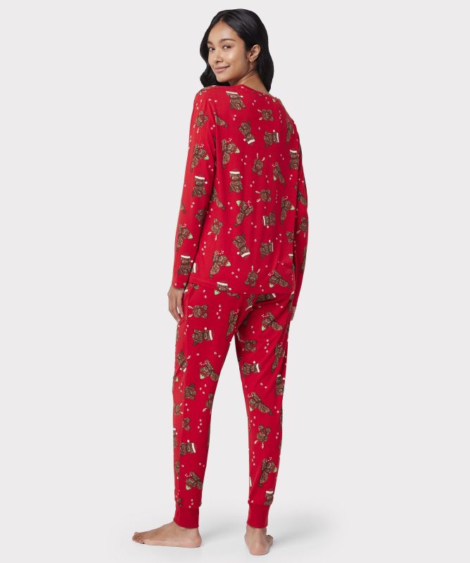 Chelsea Peers Christmas Cockapoo Print Long Pajamas
