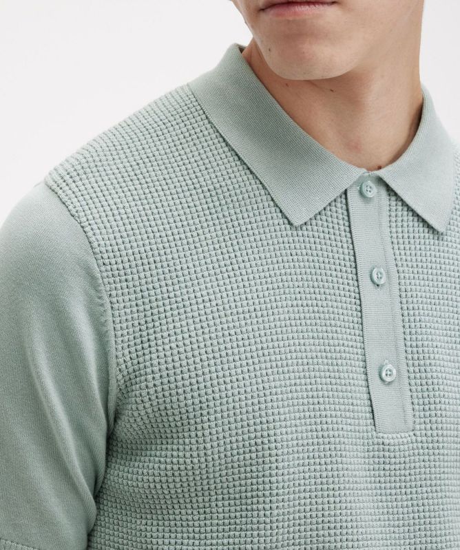 Fred Perry Waffle Knit Polo Shirt