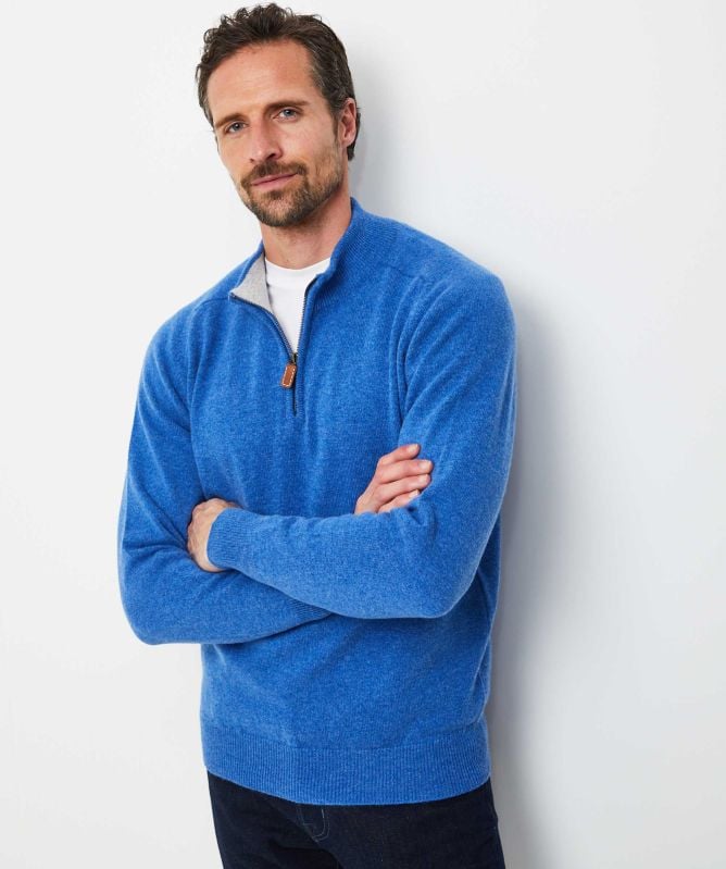Jules B Lambswool Half-Zip Dante Jumper