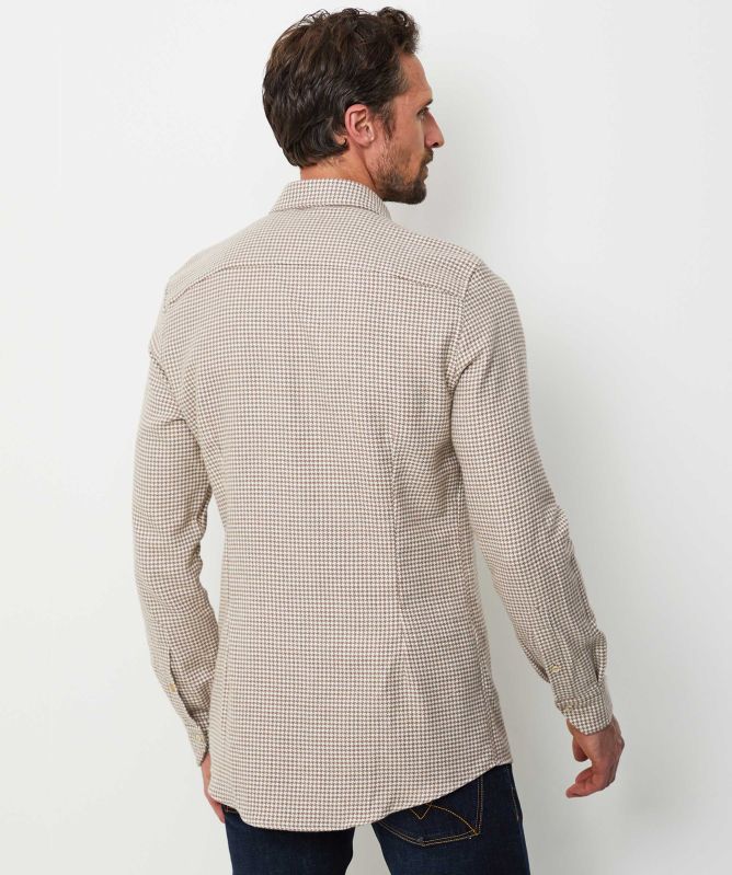 Stenstroms Slimline Houndstooth Flannel Shirt