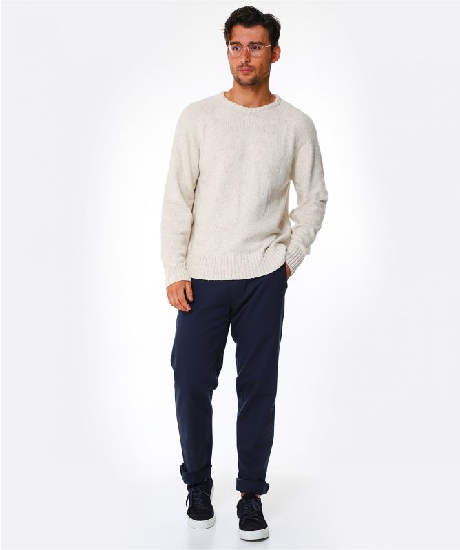 Universal Works Cotton Linen Light Crew Neck Sweater