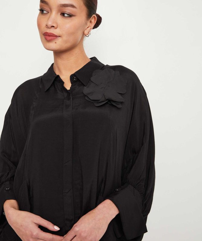 Bize Rose Motif Shirt