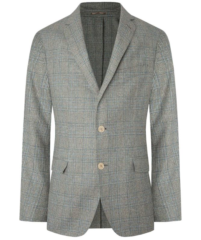 Hackett Silk Wool Check Jacket
