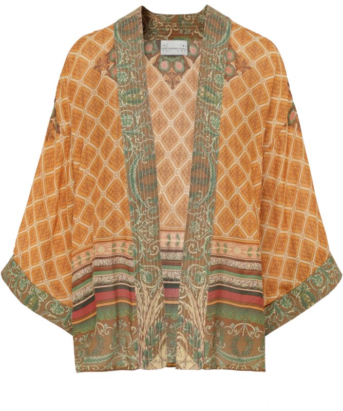 One Hundred Stars Amulet Gold Kimono