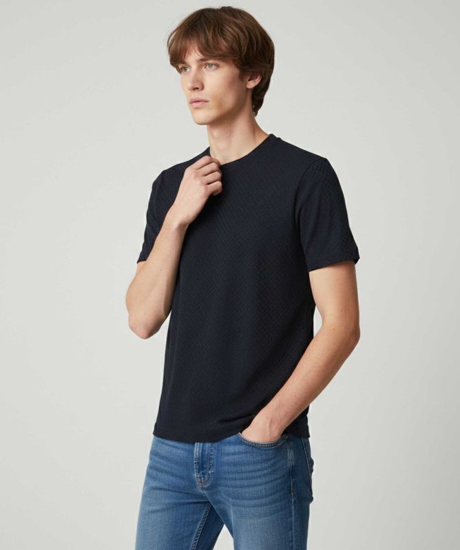 BOSS H-Thompson Textured T-Shirt