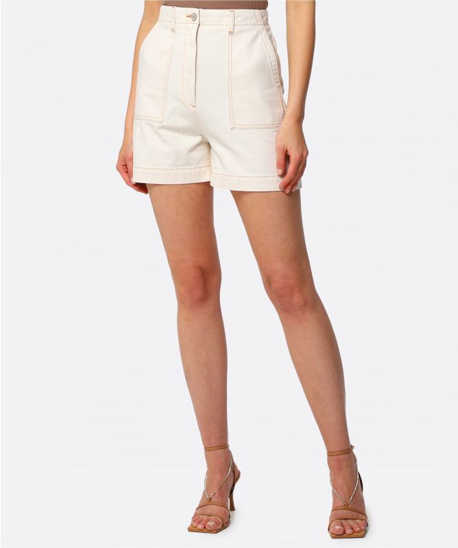 Paul Smith Contrast Stitch Denim Shorts