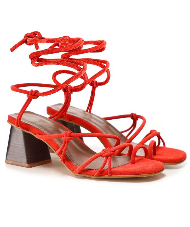 ALOHAS Goldie Suede Lace Up Sandals