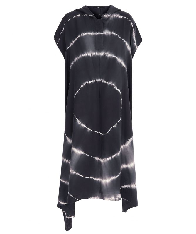 NU London Silk Hooded Tie Dye Dress