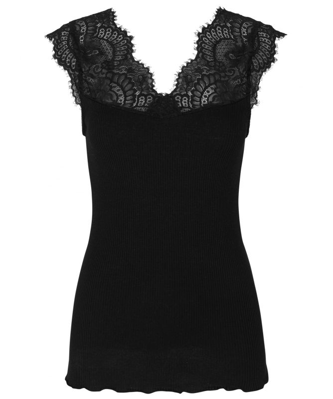 Rosemunde Bandol Silk Blend Lace Trim Top