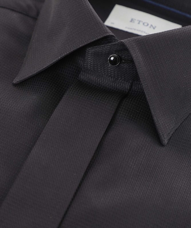 Eton Contemporary Fit Dobby Fly Tuxedo Shirt
