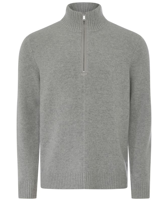 Profuomo Soft Wool Half Zipper Pullover