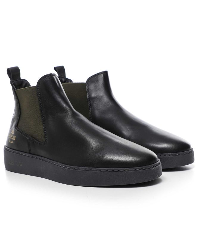 Replay Leather Frank Chelsea Boots