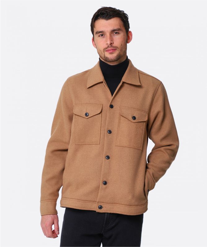 BOSS Lom_1 Wool Overshirt