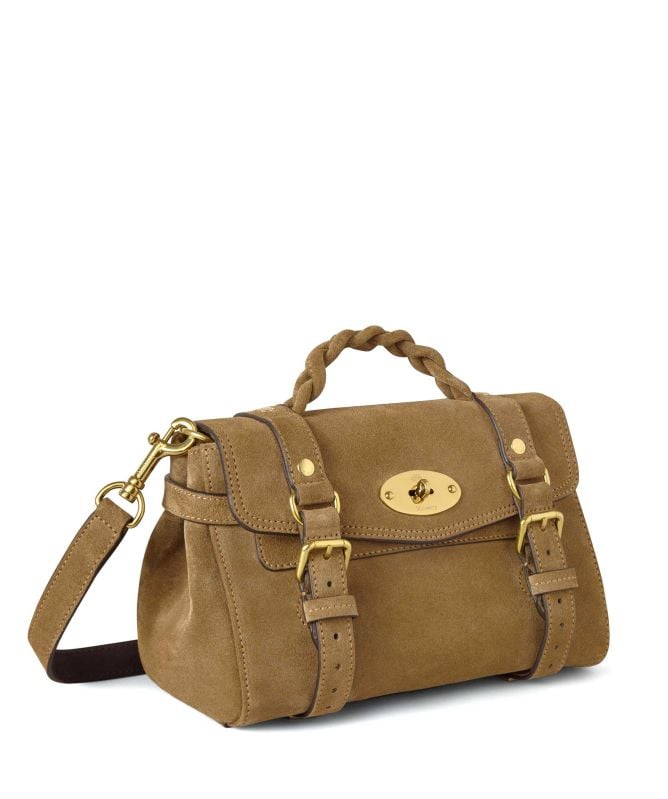 Mulberry Mini Alexa Suede Satchel Bag