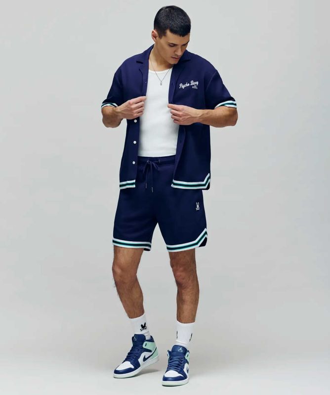 Psycho Bunny Basil Camp Collar Shirt