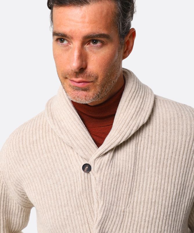 J. Blades Lambswool Jameson Shawl Cardigan