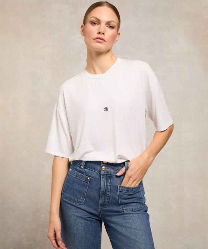 Holland Cooper Oversized Monogram Tee