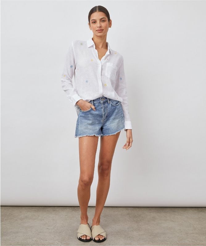 Rails Linen Embroidery Charli Shirt