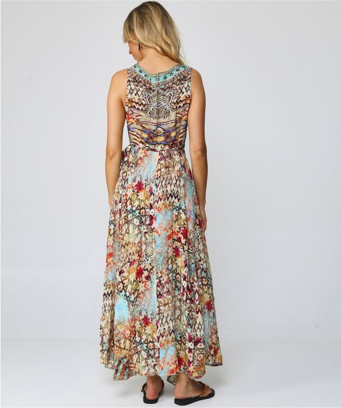 Inoa Gaia Arizona Silk Wrap Dress