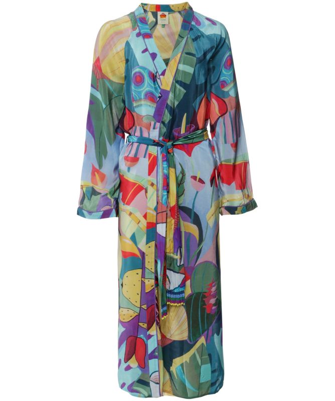 FARM Rio Tropical Scenario Long Kimono