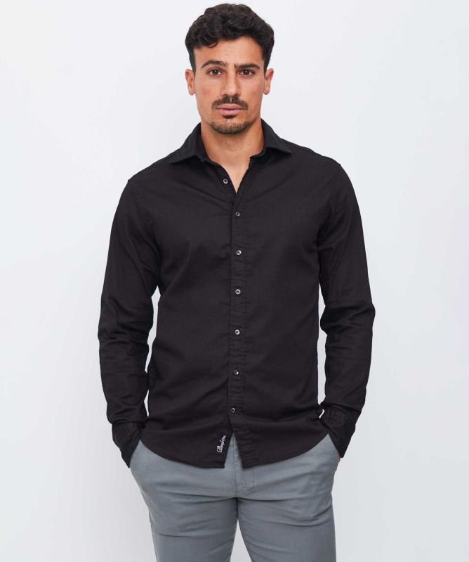 Stenstroms Fitted Body Denim Shirt