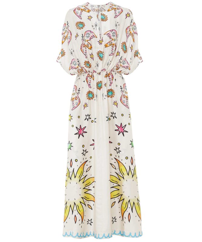 Me369 Rose Enlightenment Kaftan Dress