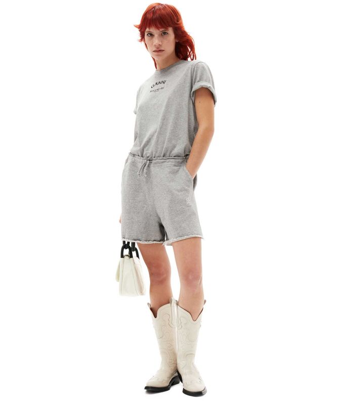 GANNI Relaxed Organic Cotton Logo T-Shirt