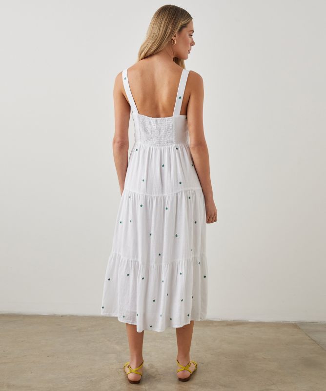 Rails Violet Daisy Embroidered Midi Dress