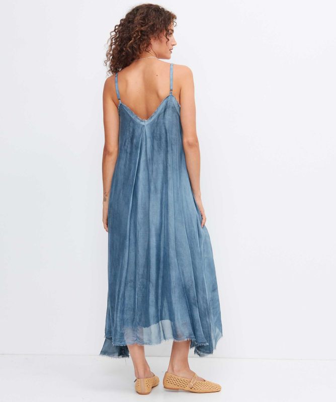 Sanctamuerte Marbled Maxi Dress