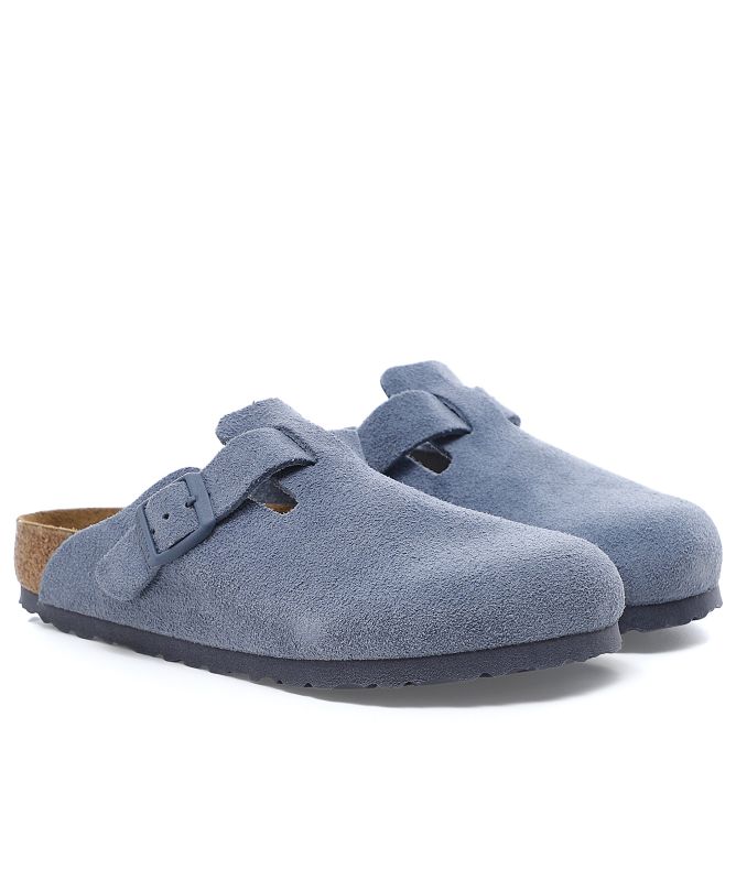 Birkenstock Boston Suede Leather Clogs