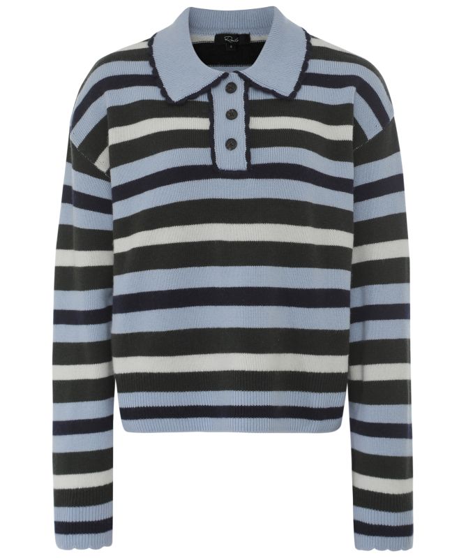 Rails Delora Striped Polo Sweater