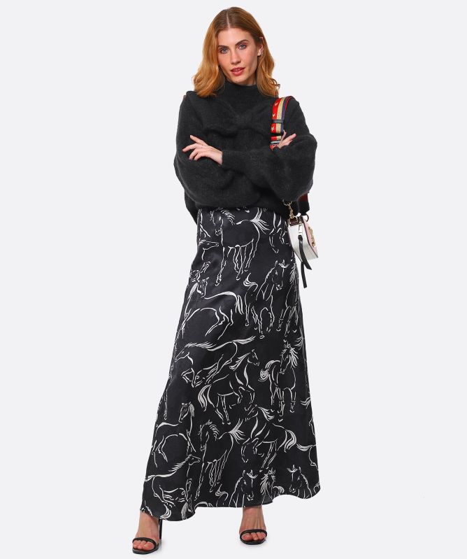 Hayley Menzies Winona Mohair Cable Knit Bow Sweater