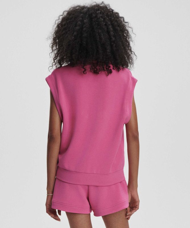 Varley Loretta Half-Zip Sleeveless Sweatshirt