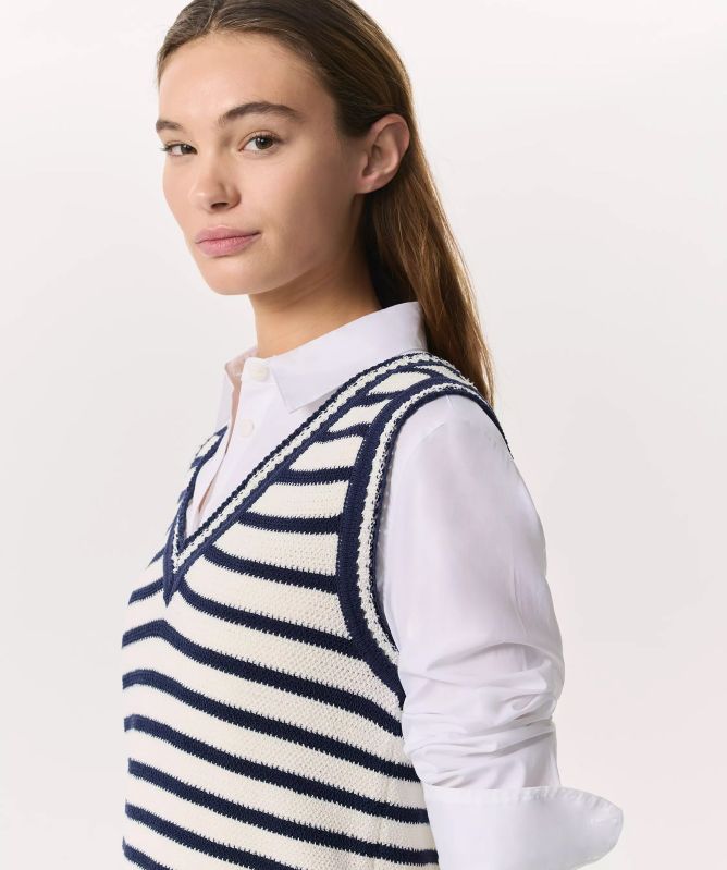 Rag and Bone Meghan Striped Vest